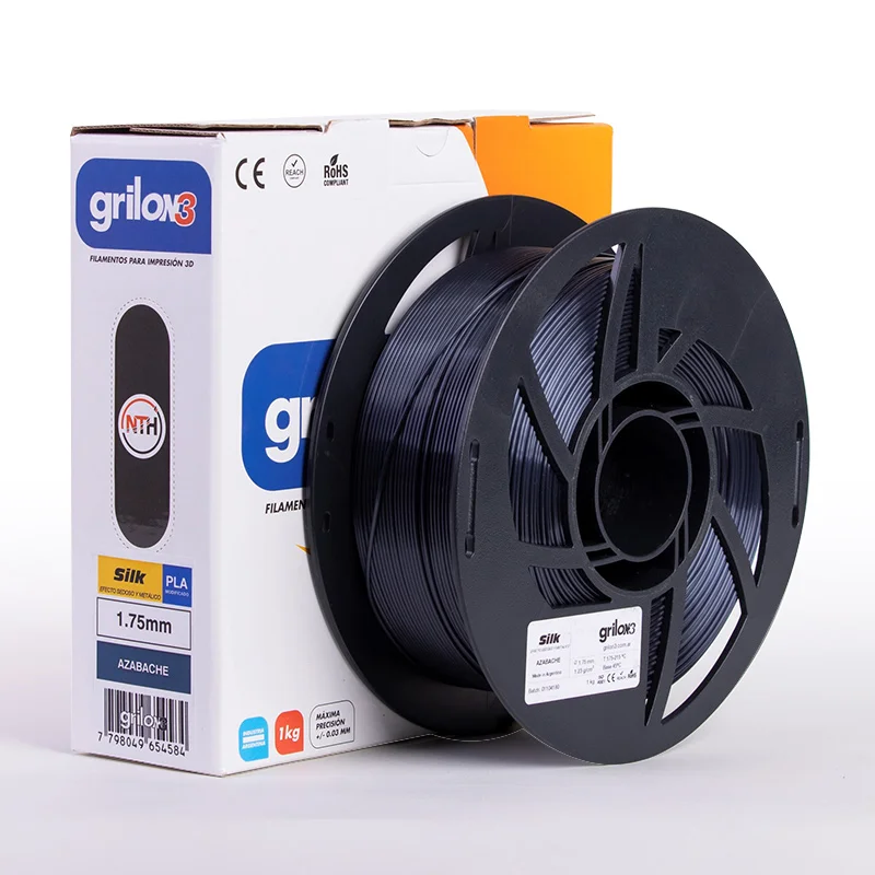 Negro Azabache PLA Silk GRILON 1KG 1.75MM