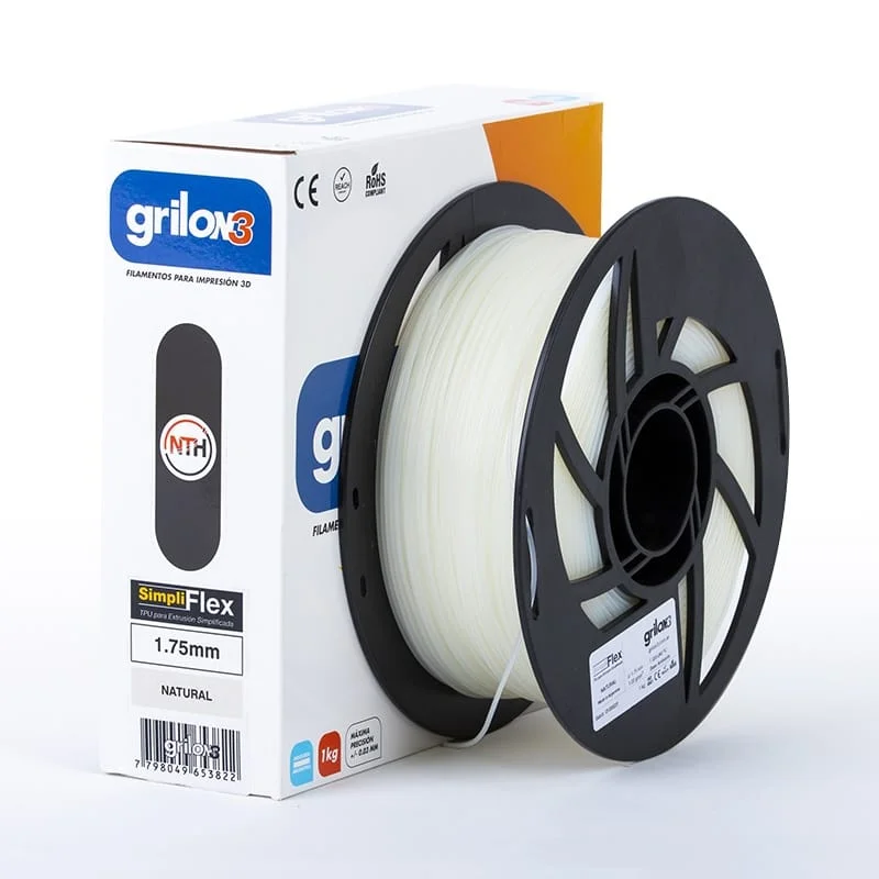 SIMPLIFLEX NARANJA GRILON FILAMENTO 3D 1.75MM 1KG FLEXIBLE TPU