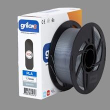 GRIS PLATA PLA GRILON FILAMENTO 3D 1.75MM 1KG