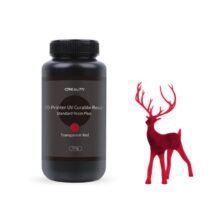 Roja Transparente Resina Creality Dura Plus 500g botella plástica COD 1261