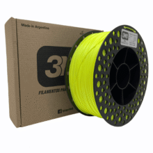AMARILLO FLUO PLA 3N3 FILAMENTO 3D 1.75MM 1KG M80IAF175CJ