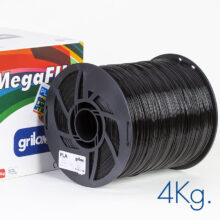 NEGRO 4kg PLA MEGAFILL Grilon -No Rebobinable- M77ING175C4