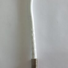 BLANCO BOMBILLA RESORTE TORNEADA