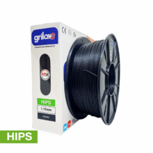 NEGRO HIPS GRILON FILAMENTO 3D 1.75MM 1KG