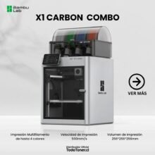 X1 Carbón Combo IGUAL A NUEVA 256x256x256 Impresora 3D FDM Bambu Lab 30 DIAS DE GARANTIA SE RETIRA POR SUCURSAL