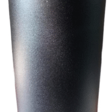 X100 VASO ALUMINIO LASERABLE FERNETERO NEGRO LISOS 1LTS