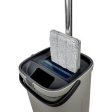 Mopa plana con balde triple depósito