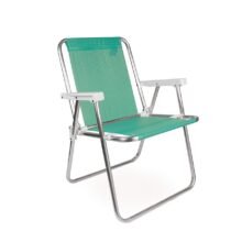 Silla alta aluminio sannet MOR color anis Medidas: 53 cm × 54,5 cm × 72,5 cm Peso máximo soportado: 110 kg