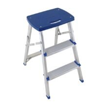 Escalera banqueta de aluminio 3 escalones Mor MOR 005107