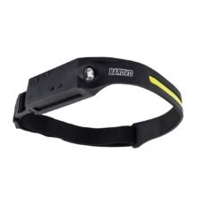 Linterna recargable de cabeza con sensor