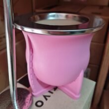 Rosa MATE LASERABLE con bombilla acero inoxidable