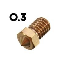 30543-Pico de Bronce 0.3mm Filamento 1.75 - nozzle Hotend E3D
