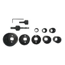 Juego brocas Mechas Sierras Copas X 11 P Madera Yeso con Estuche Barovo