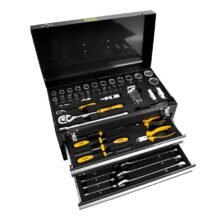 OUTLET Caja de herramientas metálica de 90 piezas (con golpe en la caja metalica)