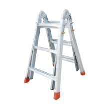 Escalera de aluminio 4x3 con pies extensibles 2,63 m MIYAWA DEEI-E263
