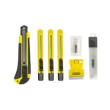 Set 4 cutters y raspa vidrios