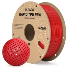 FLEXIBLE ROJO plastic trays TPU Elegoo Filamento Diámetro 1,75mm 1kg 50.203.0633