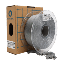 PATEADO METALIZADO Metallic Silver PLA Filanova x 1Kg Filamento 1.75