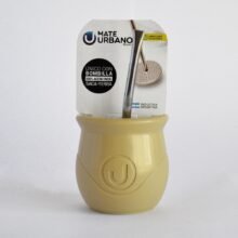 Mate Arena Plastico Urbano Con Bombilla Saca Yerba