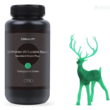 VERDE TRANSPARENTE Dura Plus Resina Creality 1000G 1KG