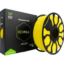 Amarillo CON CARRETEL PLA HELLBOT Filamento 3D 1,75mm x 1KG ECOFILA 3594