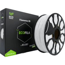 BLANCO CON CARRETEL PLA HELLBOT Filamento 3D 1,75mm x 1KG ECOFILA 3587