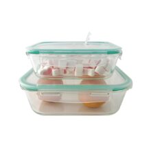 Set de 2 contenedores con tapa - 1 l y 2,3 l