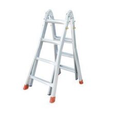 Escalera de aluminio 4x4 con pies extensibles 3,63 m MIYAWA DEEI-E363
