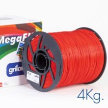 ROJO 4kg PLA MEGAFILL Grilon -No Rebobinable-