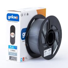 GRIS PLATA PLA+ 850 GRILON FILAMENTO 3D 1.75MM 1KG PLAMAS GRILON