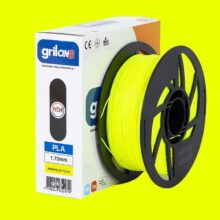 AMARILLO FLUO PLA GRILON FILAMENTO 3D 1.75MM 1KG