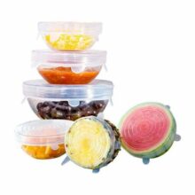 Set de 6 tapas de silicona redondas CCN020