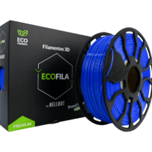 AZUL CON CARRETEL PLA HELLBOT Filamento 3D 1,75mm x 1KG ECOFILA 3586