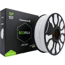 BLANCO CON CARRETEL PLA HELLBOT Filamento 3D 1,75mm x 1KG ECOFILA 3587
