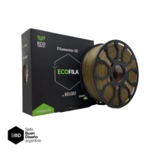Bronce CON CARRETEL Filamento Hellbot ECOFILA PLA 1,75mm 1kg ECOFILA 3615