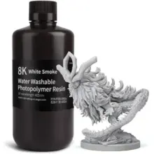 BLANCO AHUMADO LAVABLE AL AGUA 8K RESINA ELEGOO 1Kg 50.103.0140