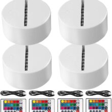 BLANCO Base para Lámpara Led De Acrílico – Decoración de interiores