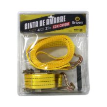Cinta amarre con criquet 2" x 4 metros Amarilla DRIVEN CA20400
