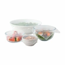 Set de 4 tapas de silicona planas