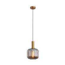 Luminaria Lampara aplique colgante oval 25 cm smoke