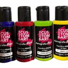 ROJO MEDIANO Pintura Aerografia Eterna Hard Superficies Rigidas 50ml X 15 COD 23