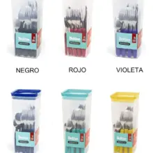 Set de 24 cubiertos Belize en frasco plástico - surtidos SIMONAGGIO CPPA-40/25S