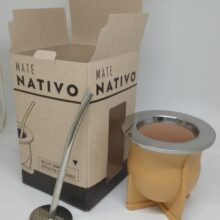 Suela MATE LASERABLE con bombilla acero inoxidable