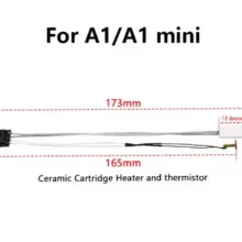 Kit de calentamiento termistor generic compatible con impresoras Bambu Lab A1 A1 mini 6001 C10