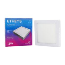 Plafón LED cuadrado 12 W - frío ETHEOS PLC12LFE