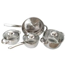 Set de cocción de acero inoxidable de 4 piezas VONNE CCN092