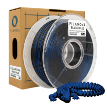 Blue Red Azul Rojo Filamento PLA Dual Color  Filanova x 1Kg