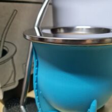 Turquesa MATE LASERABLE con bombilla acero inoxidable