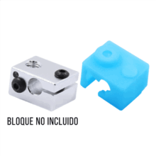Silicona Protector simil E3D para bloque V6 - Funda silicona para hotend simil E3D COD 31081 C14