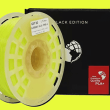 AMARILLO FLUO YELLOW FLUO GST CON CAJA PLA Filamento 3D 1.75 1KG